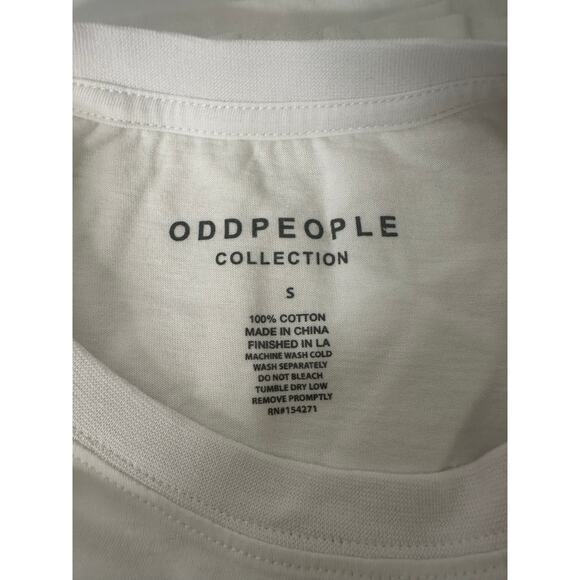 NWT Recycled Karma Beverly Hills White and Pink T-Shirt Sz S - Picture 2 of 3